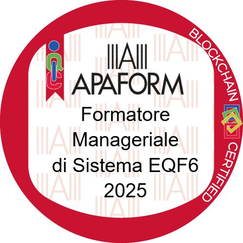 Formatore manageriale di sistema livello EQF 6 stimato da APAFORM